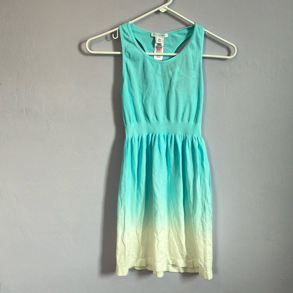 🆕 girls blue and white ombré beach dress Sz L